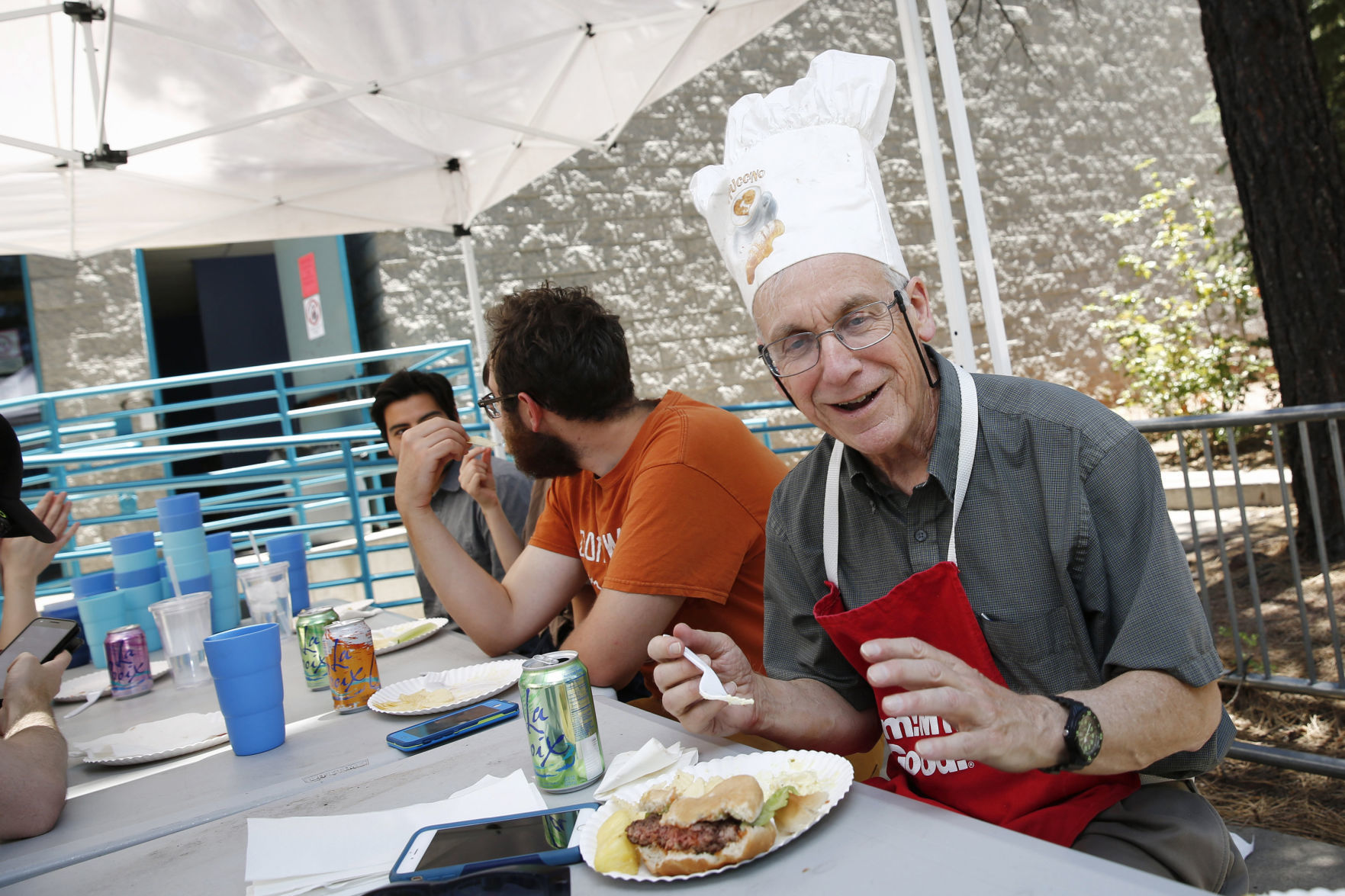 Randy Wilson at the barbecue